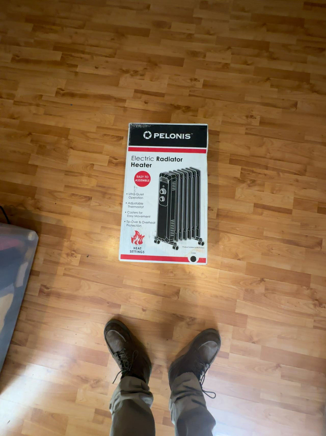 Pelonis 1500W Oil Filled Radiator Heater Black