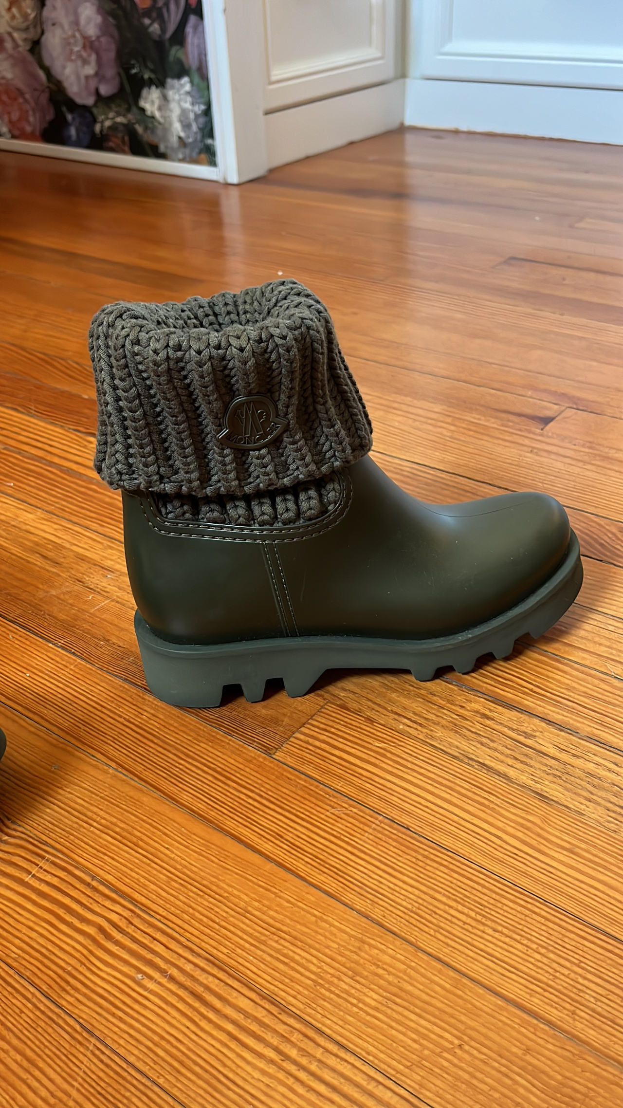 Moncler Rain Boots size 5 women