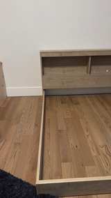 Full size junior bed frame with built-in shelves - Image 7
