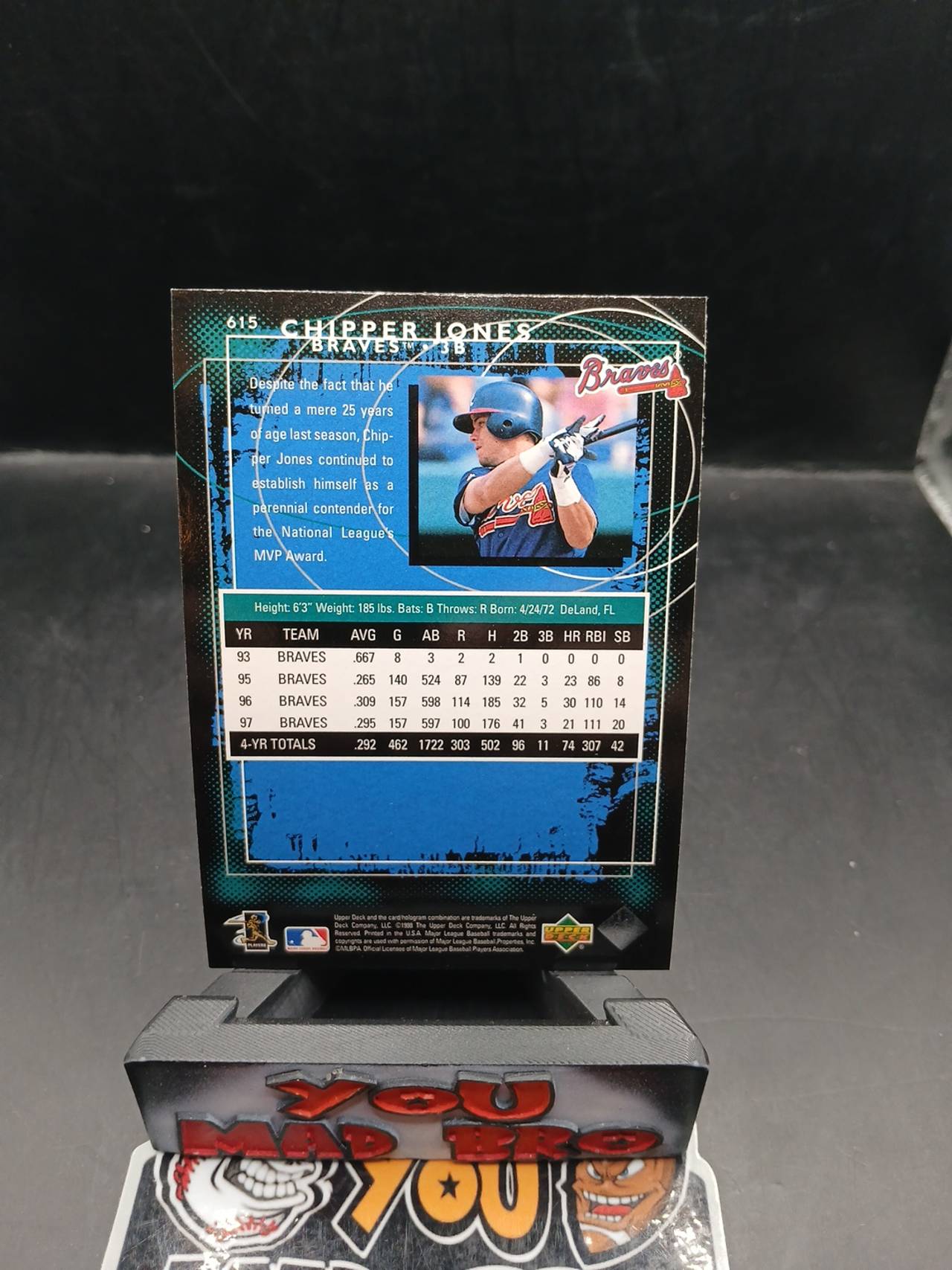 1997 Upper Deck Chipper Jones Preeminent #P11