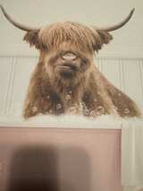 Highland Cow Framed Canvas - Image 3