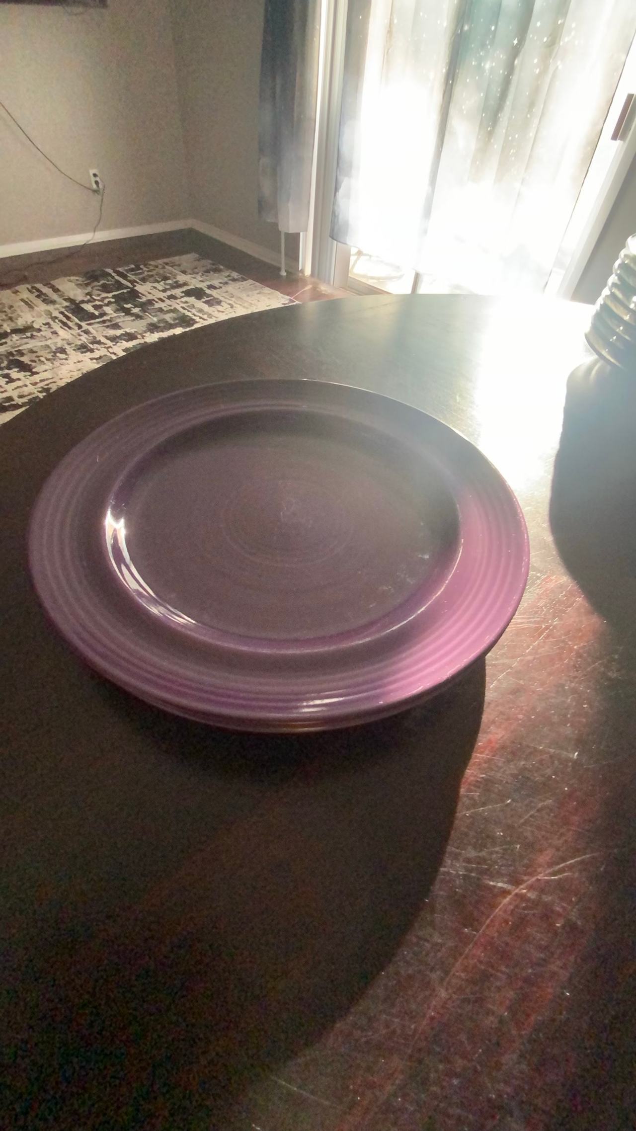 Pier 1 Festival Purple Dinner Plate Japan Exclusive