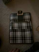 Patricia Nash Plaid Leather Wallet Black/White - Image 1