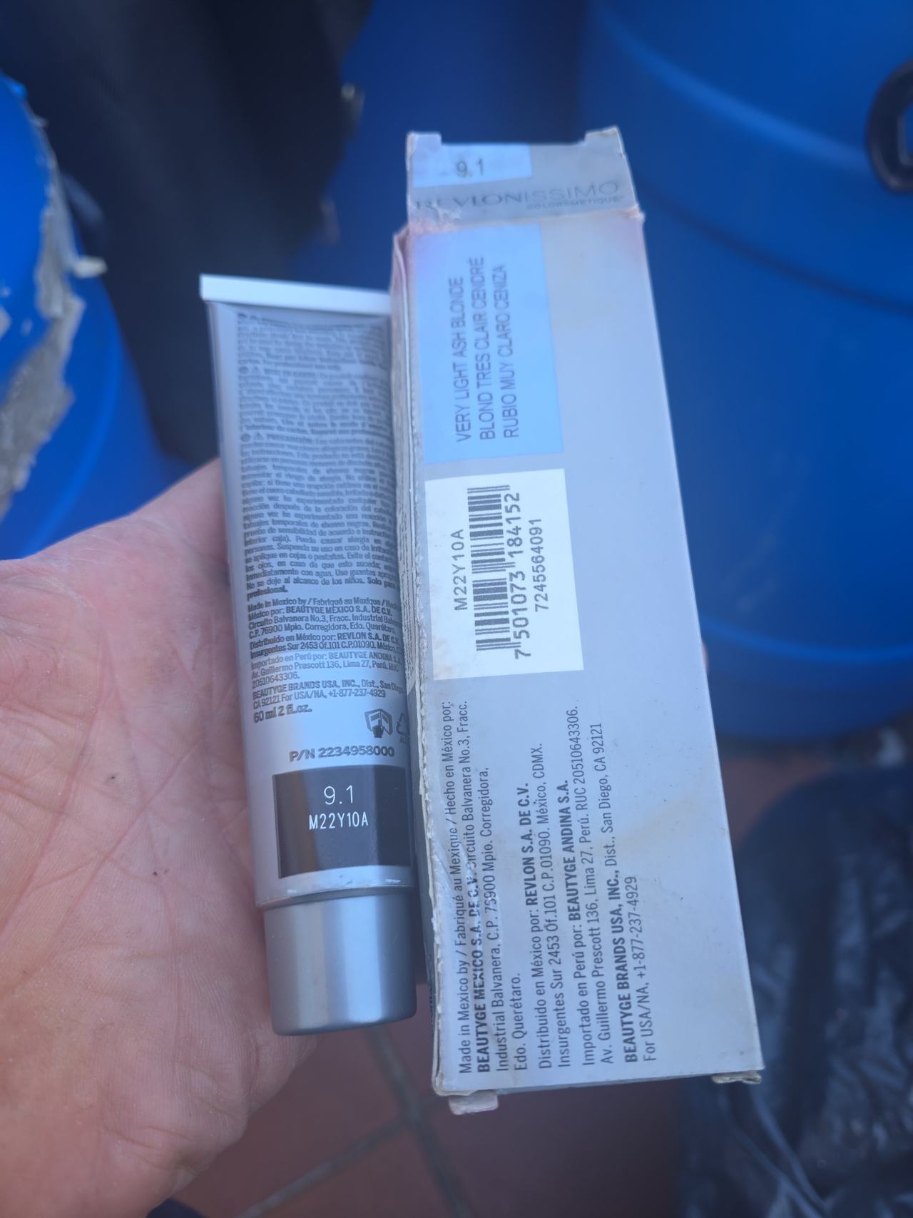 Revlonissimo Colorsmetique Hair Color 9.1 Very Light Ash Blonde
