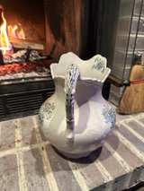 Antique Floral Ironstone Pitcher and Wash Basin Set - Image 4