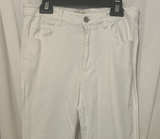 Peach Love White Side Split Bell Bottom Jeans - Image 1