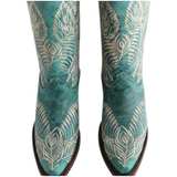 Corral Women's Embroidered Turquoise Cowgirl Boot - Image 6