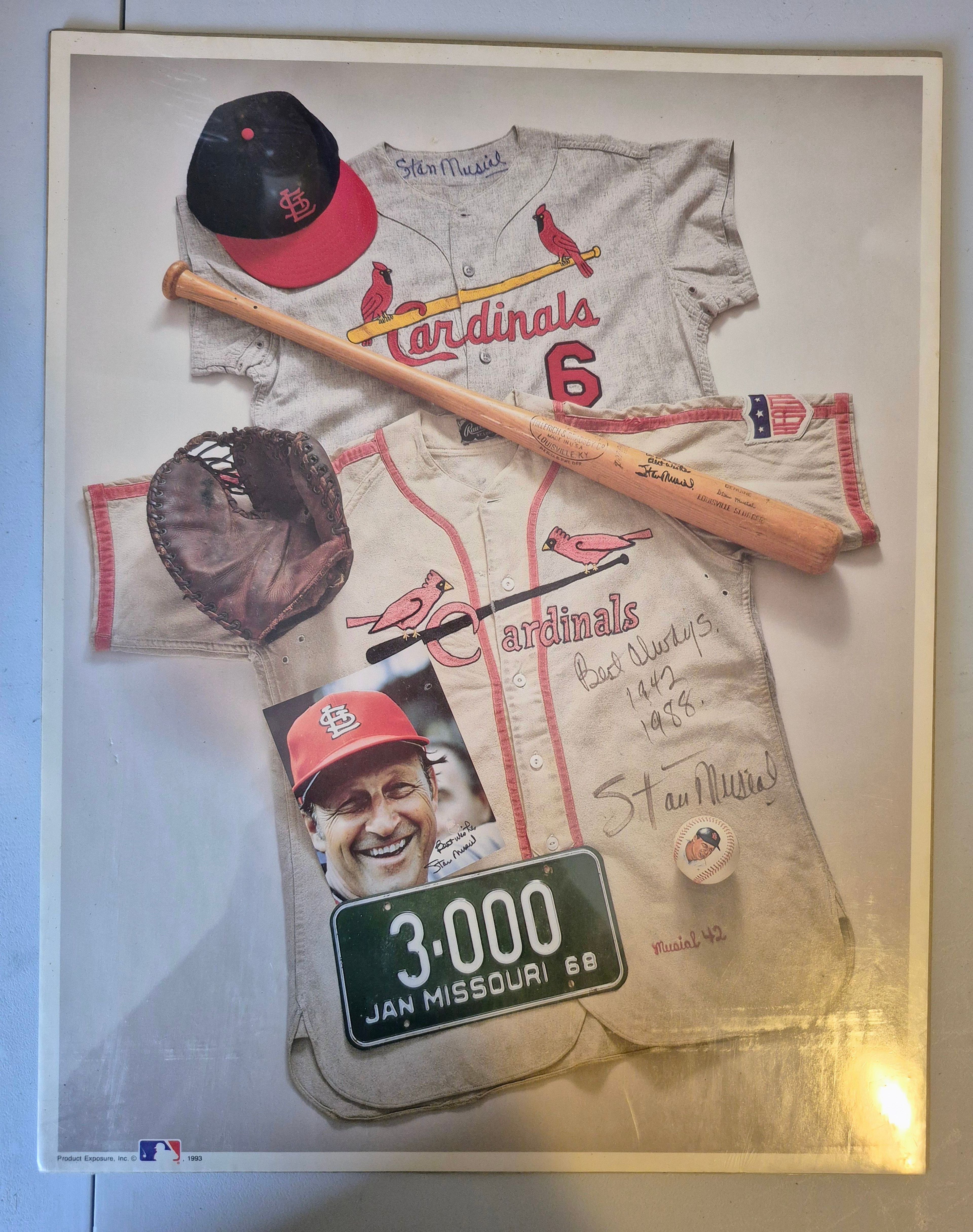 Stan Musial St. Louis Cardinals Vintage Poster