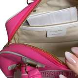 Christian Dior Small Hot Pink Dior Vibe Zip Bowling Bag - Image 6