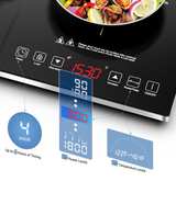 AMZCHEF Portable Induction Cooktop 6.8" Black - Image 7