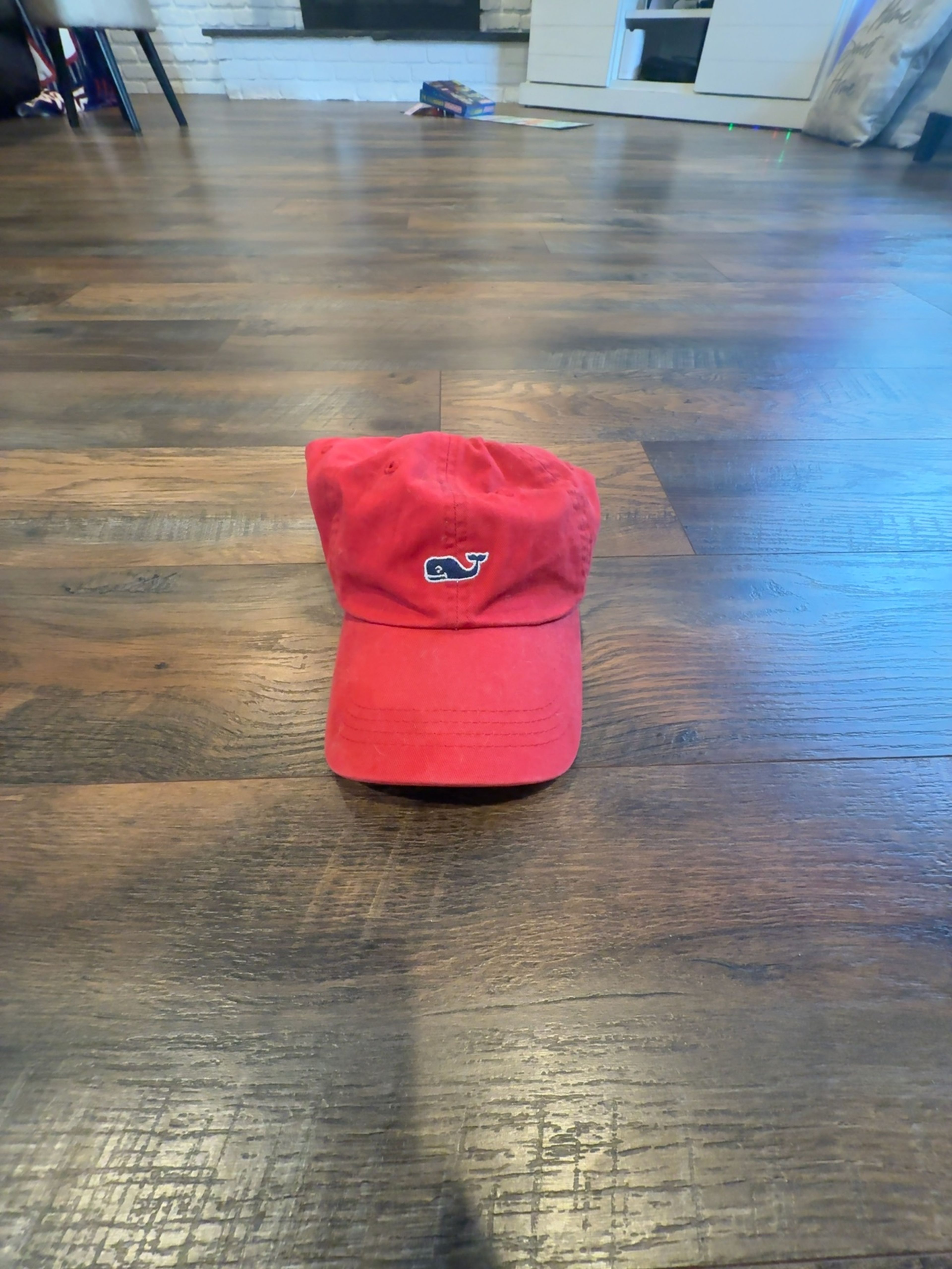 Vineyard Vines Red Whale Logo Baseball Cap