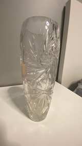 Pinwheel Cut Crystal Vase - Image 1