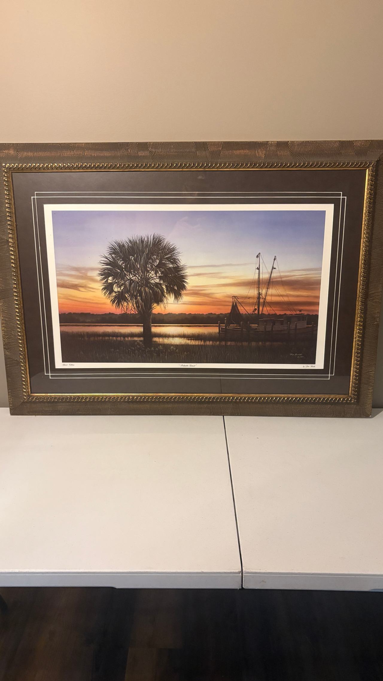 Jim Booth Palmetto's Sunset Classic Edition Framed Art Print