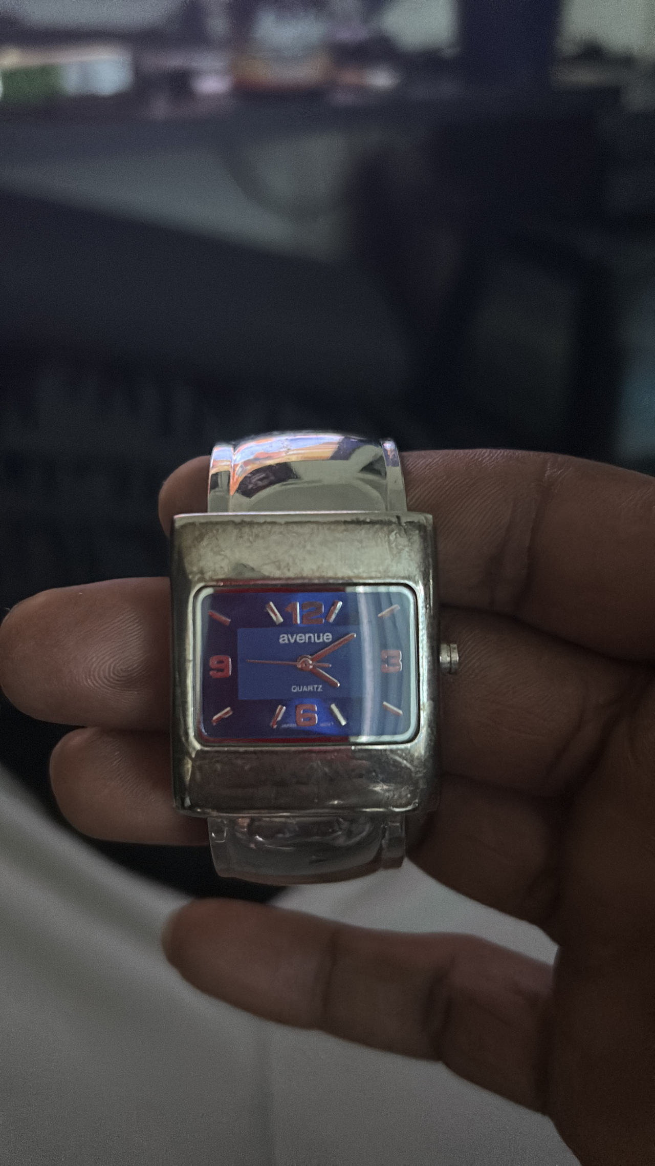 Avenue Blue Dial Cuff Watch