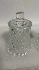 Indiana Glass Diamond Point Votive Cup Peg Candle Holders - Image 2
