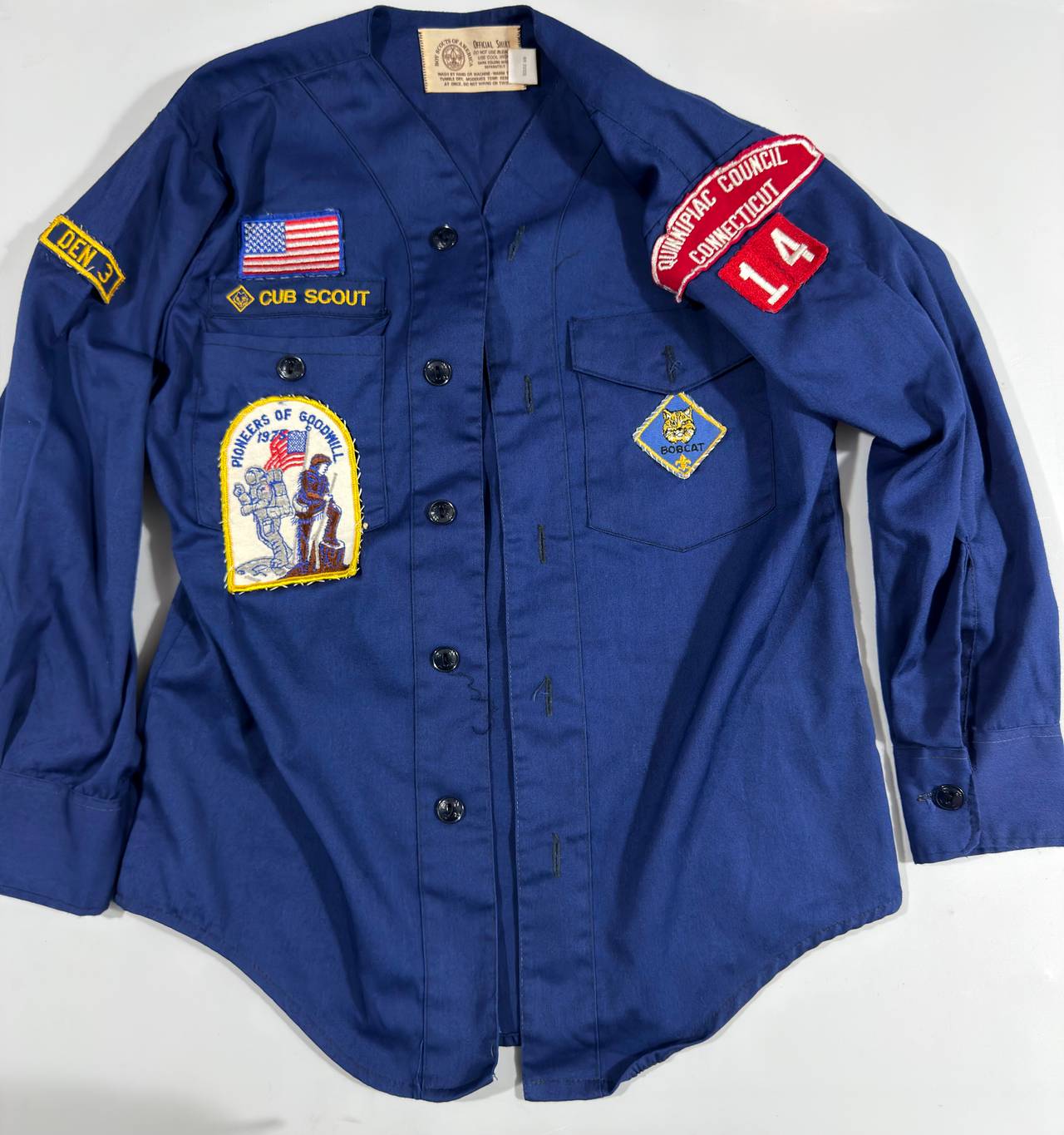 Vintage Boy Scouts of America Cub Scout Uniform Shirt