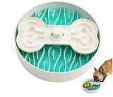 Puzzle Feeder Slow Feeder Dog Bowl - 9.8 Inches, Dry, Wet & Raw Food, Mealtime - Image 1