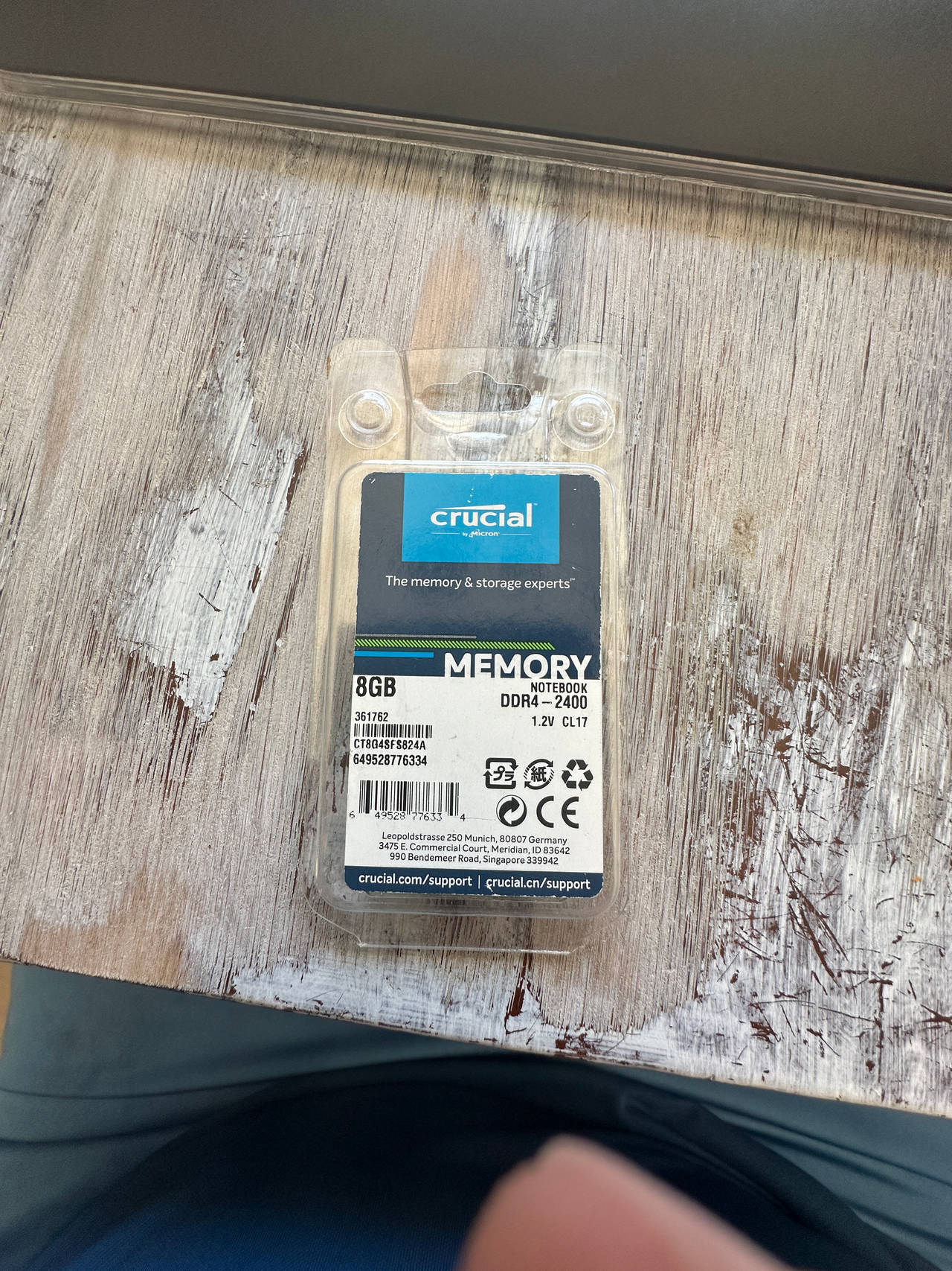 Crucial 8GB DDR4-2400 SODIMM Laptop Memory