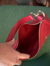 Coach Pebbled Leather Red Harley Hobo Bag - Image 3