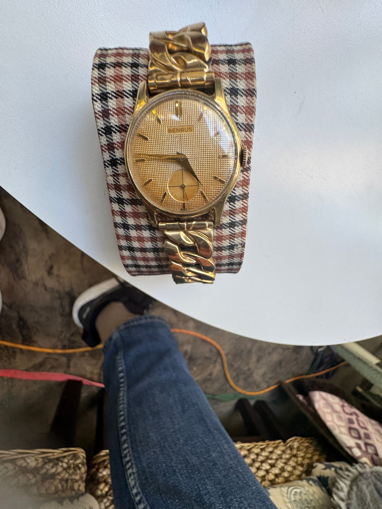 Benrus Vintage Gold Tone Watch