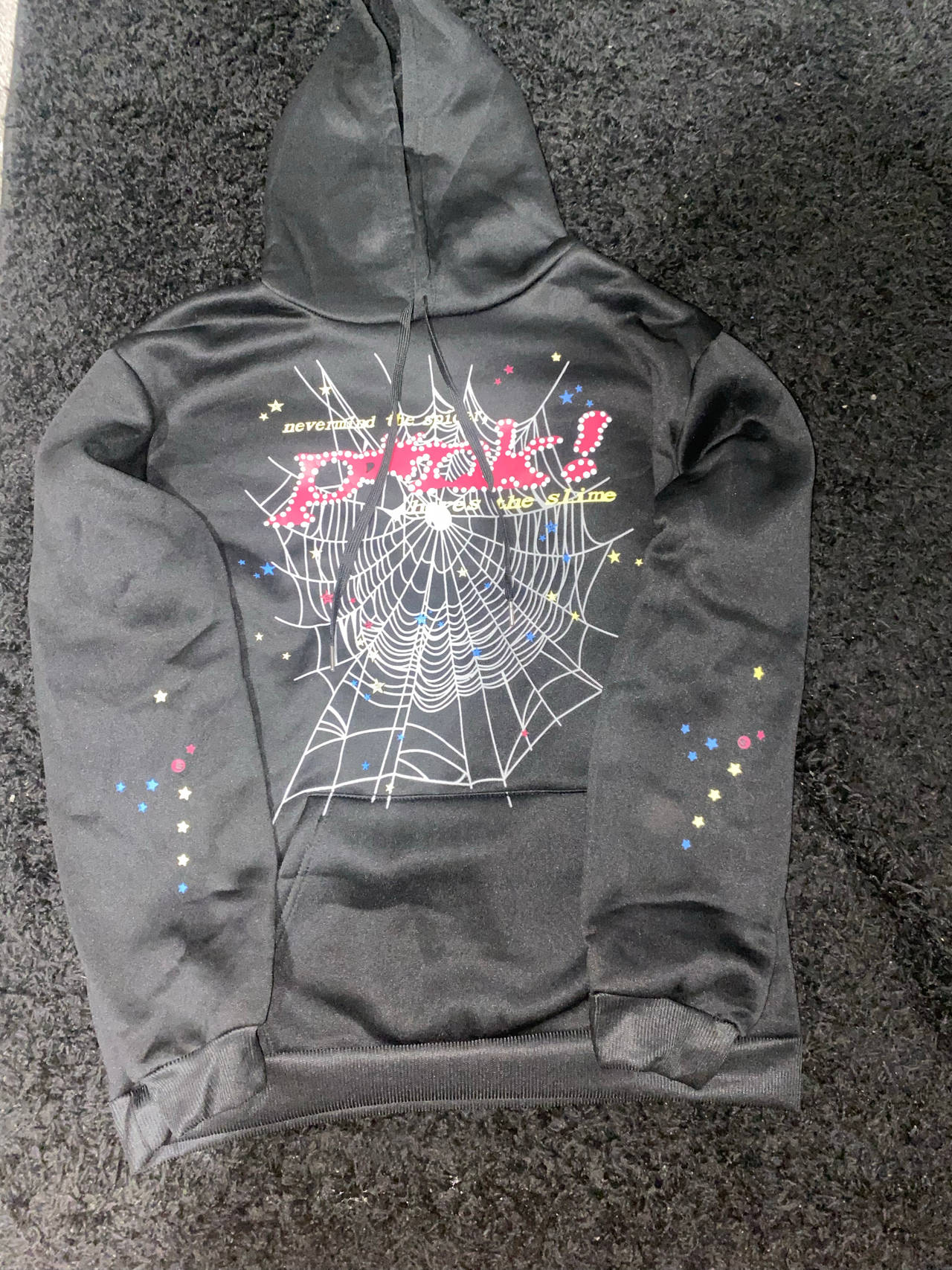Spider Web Graphic Hoodie