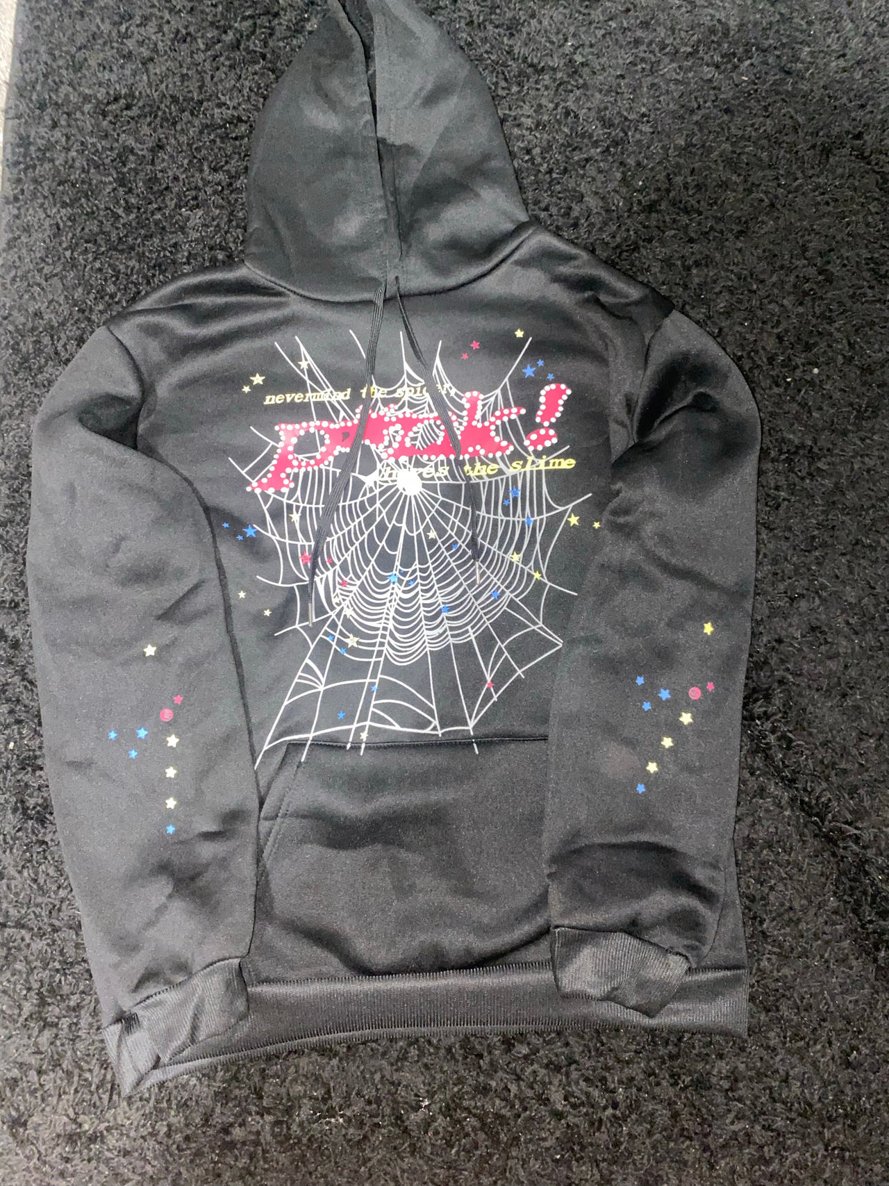 Spider Web Graphic Hoodie