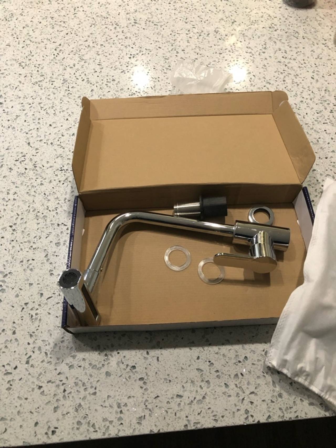 Wall Mounted Kitchen Faucet 360° Swivel Single Handle