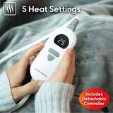Handy Heater Heated Throw Blanket Grey 50 in X 60 in - Image 4