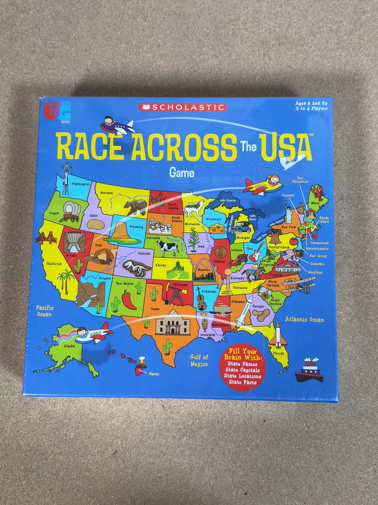 Scholastic Race Across the USA Game