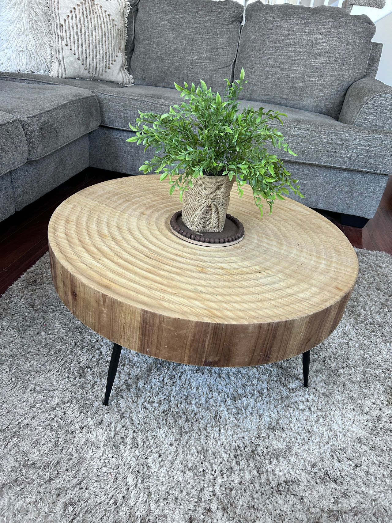 Round Wood Coffee Table