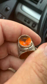 Artisan Handmade Sterling Silver Ring with stunning faceted citrine gem - Image 8