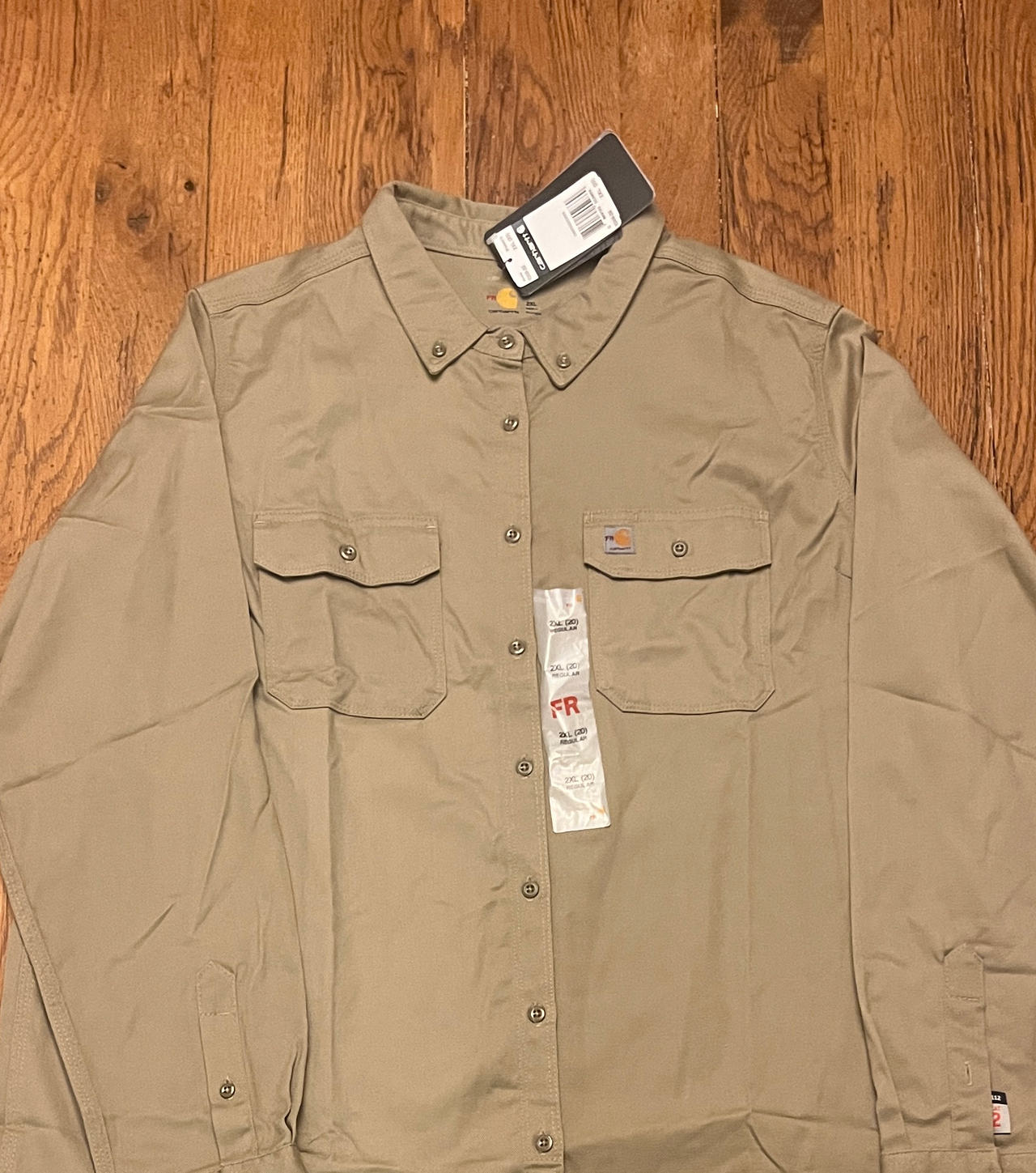 Carhartt Women’s FR Flame-Resistant Classic Twill Shirt 2XL New With Tags