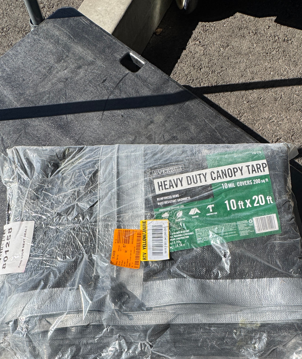 Everbilt 10 ft. x 20 ft. Heavy Duty Canopy Tarp