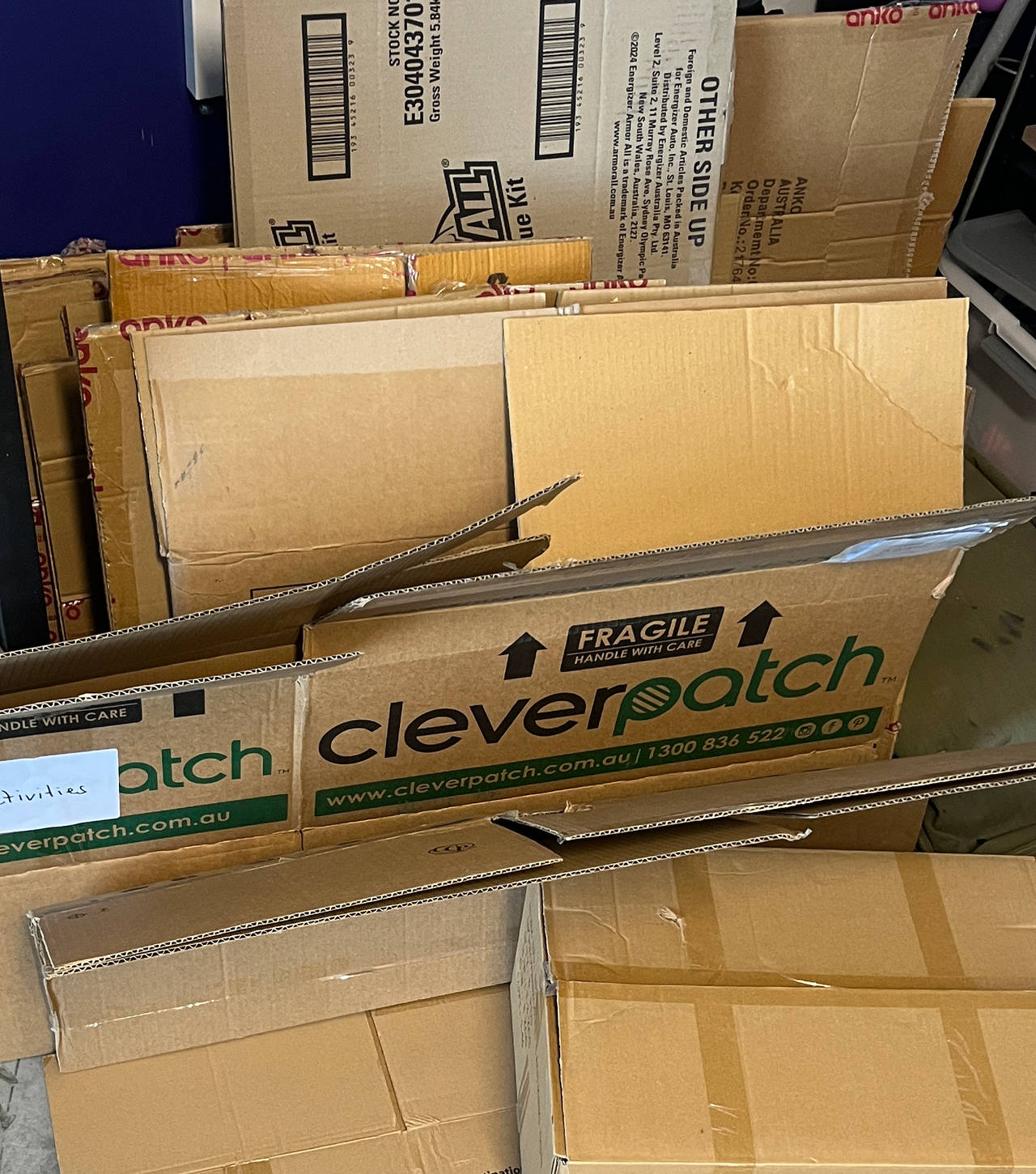 Assorted Cardboard Boxes