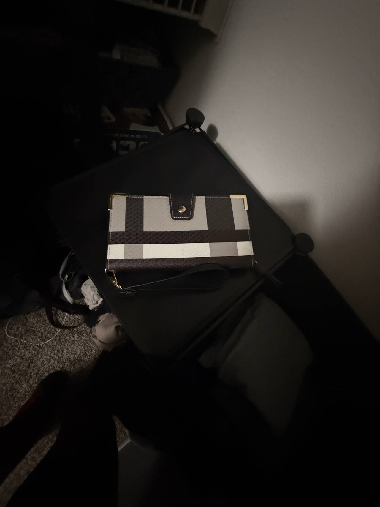 Geometric Pattern Clutch Wallet