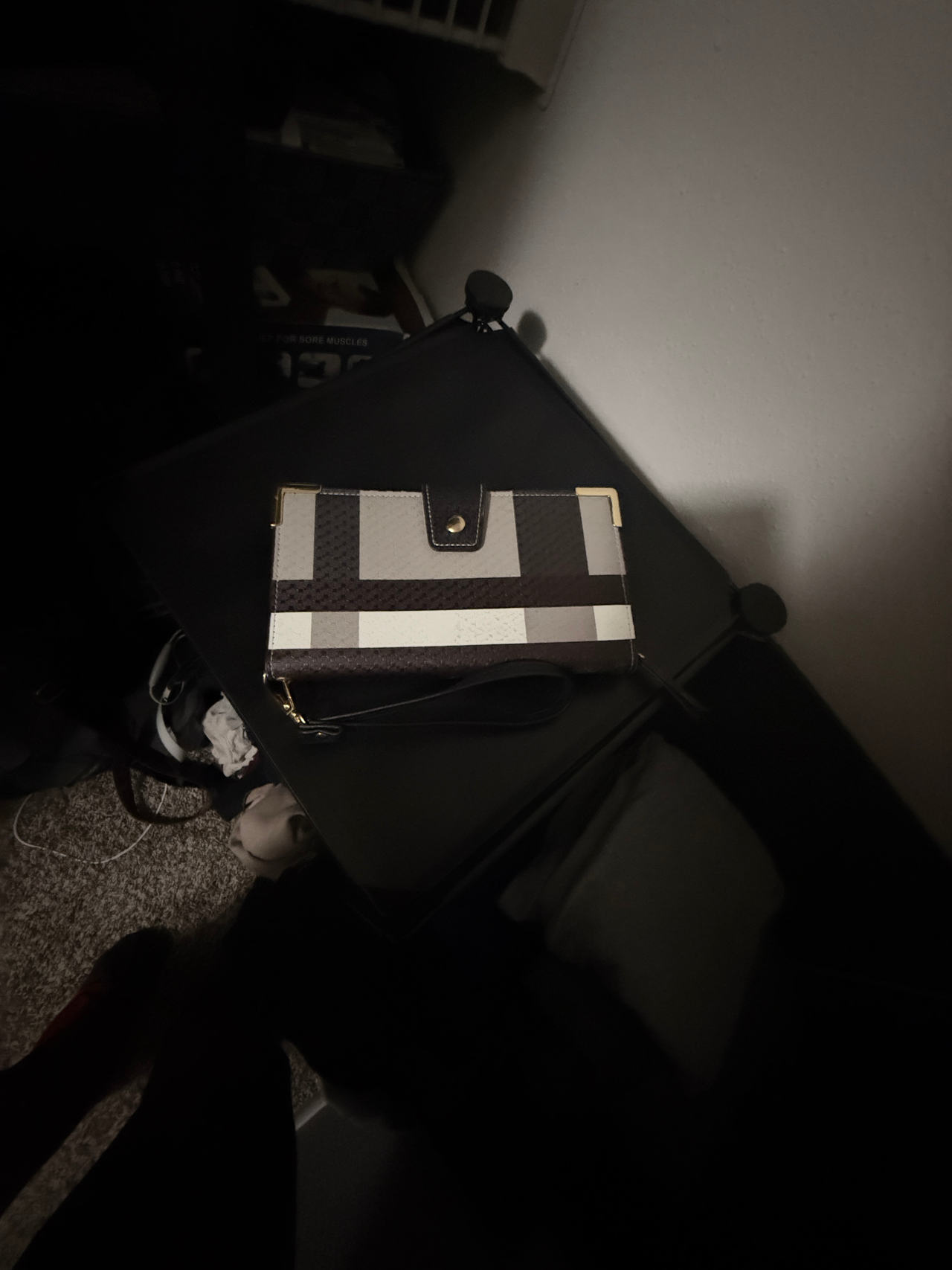 Geometric Pattern Clutch Wallet