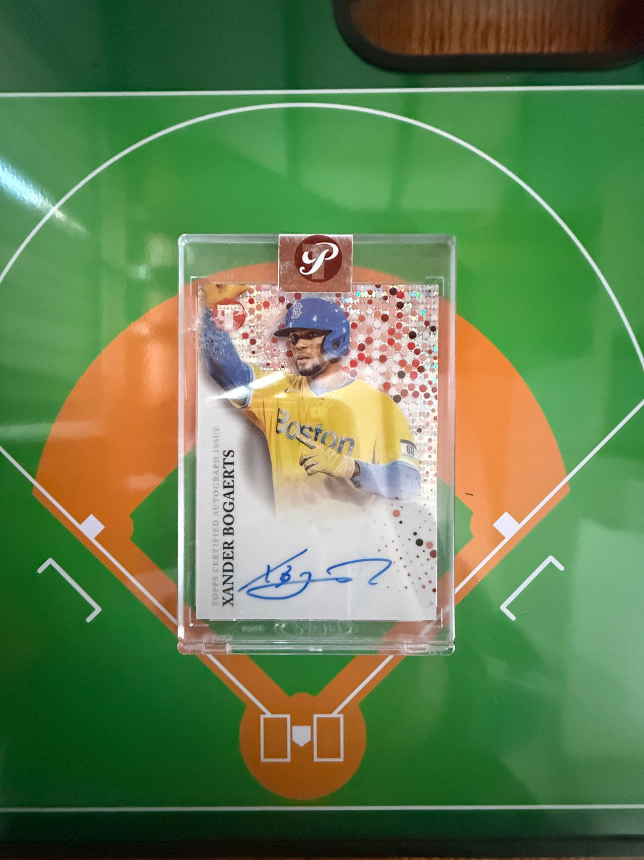 2022 Topps Pristine Fresh Faces Xander Bogaerts Autograph Orange Refractor