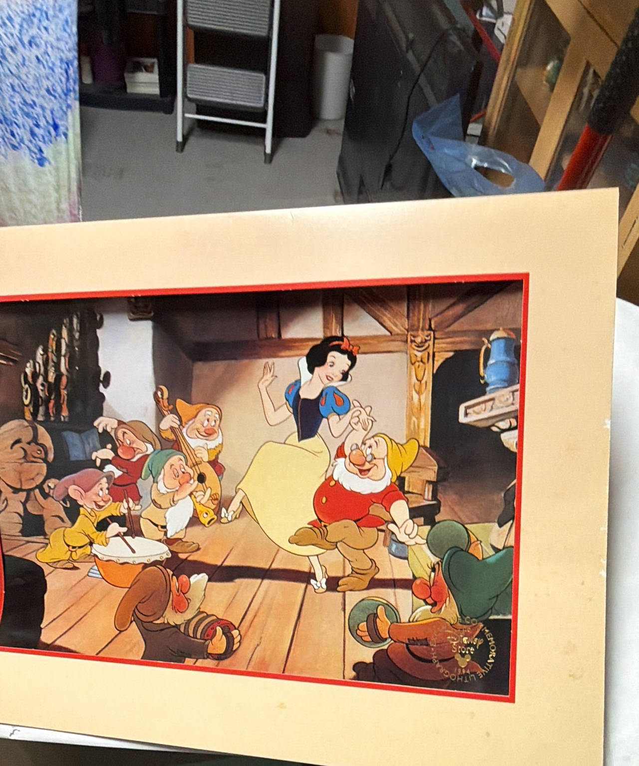 Disney Snow White and the Seven Dwarfs Commemorative Lithograph