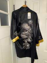Japanese Embroidered Reversible Kimono Robe - Image 2