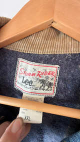 Lee Storm Rider Denim Jacket with Blanket Lining XXL Vintage  - Image 2
