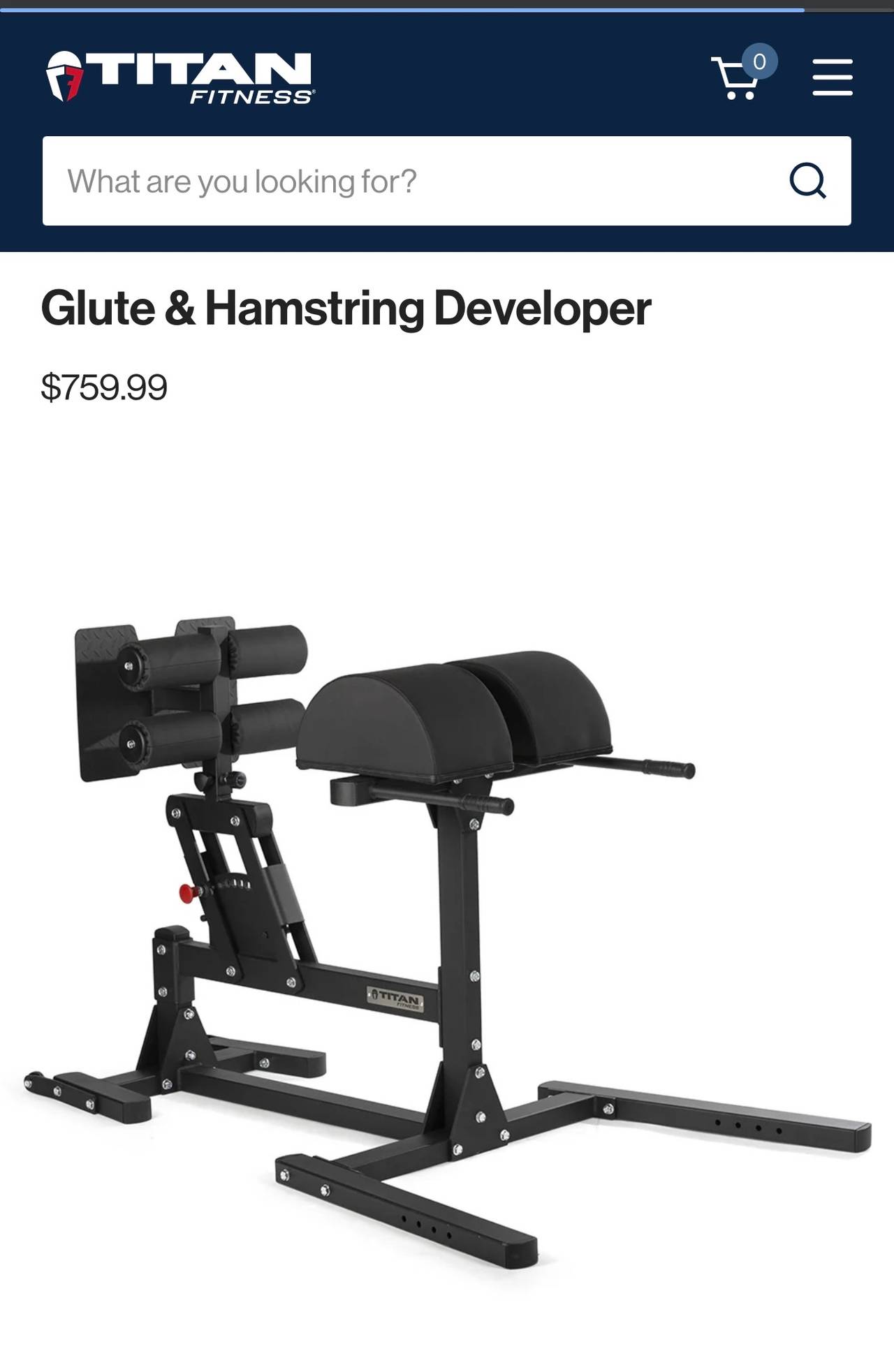 Titan Fitness Glute & Hamstring Developer (GHD)