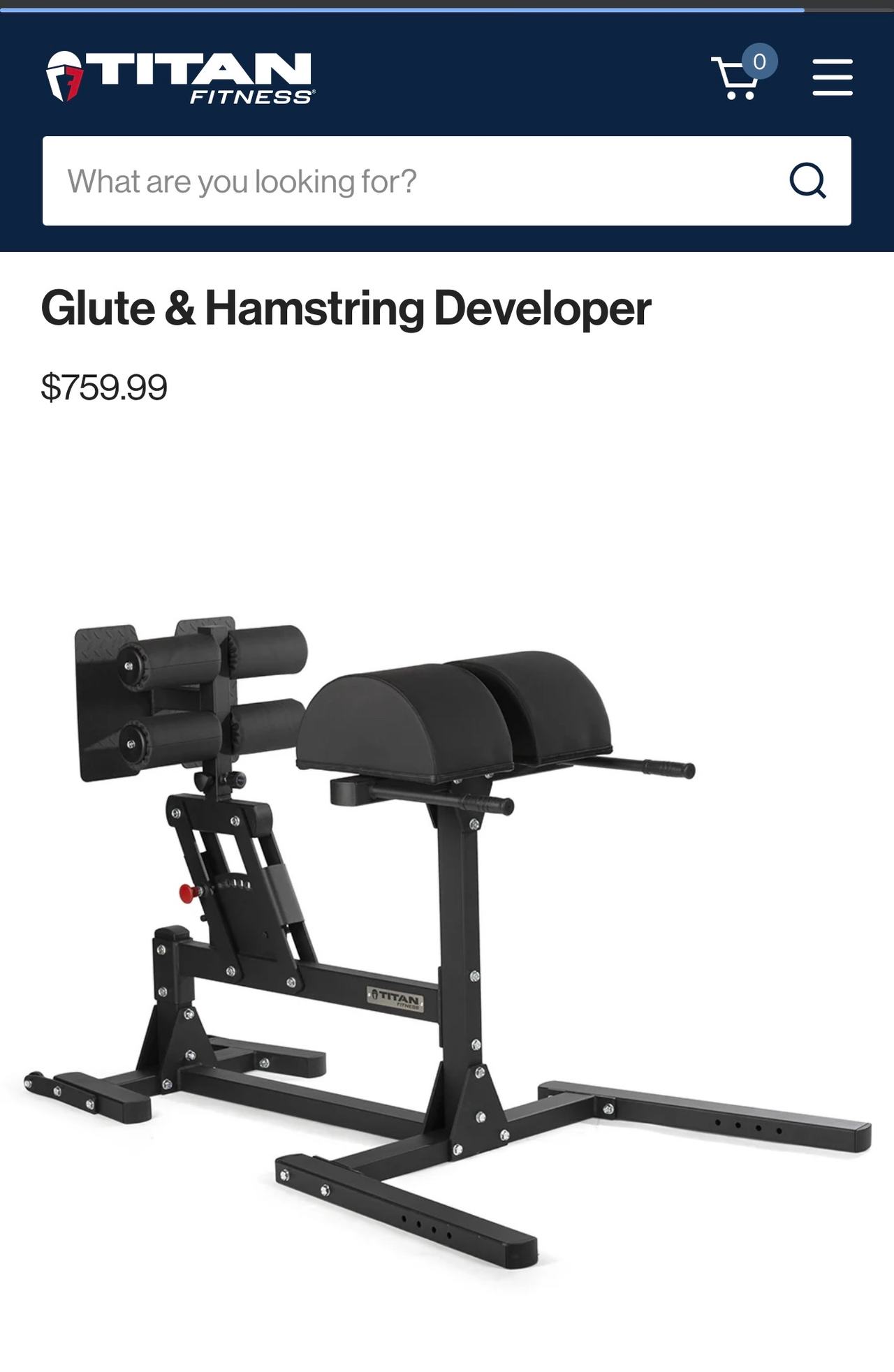 Titan Fitness Glute & Hamstring Developer (GHD)