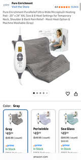 Pure Enrichment PureRelief Ultra-Wide Microplush Heating Pad - Image 7