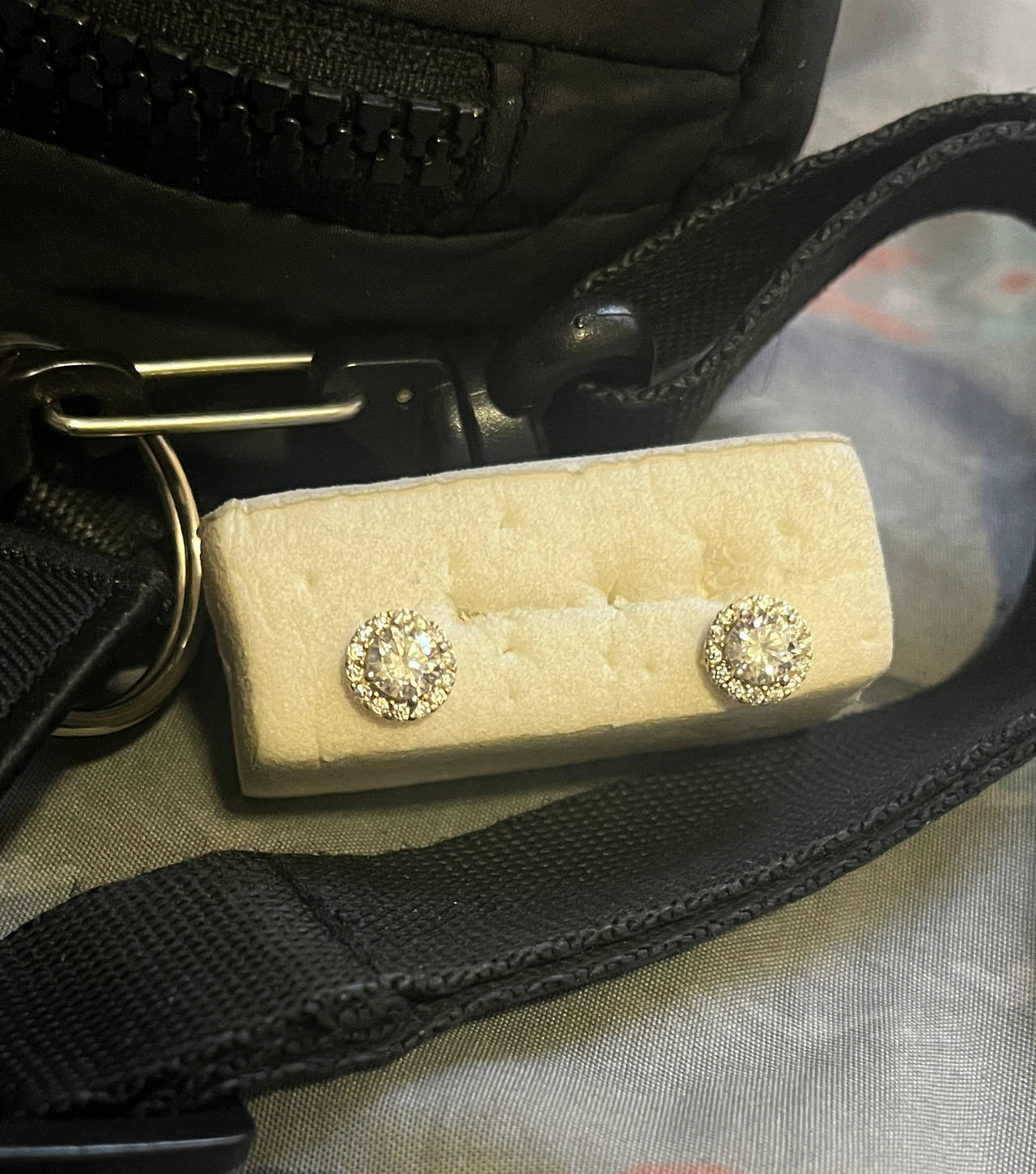 S.T.A.L.A. Round Halo Stud Earrings
