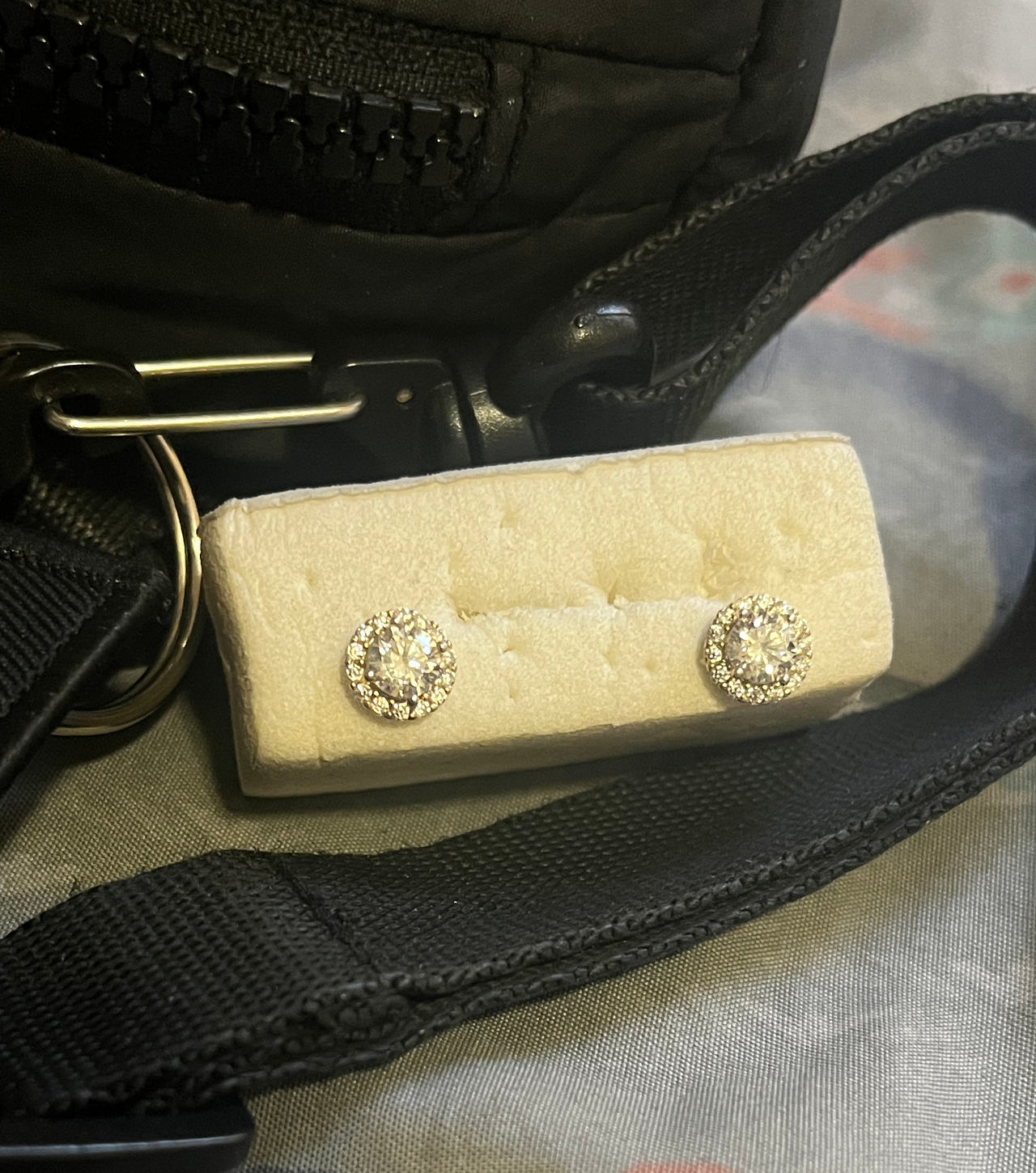 S.T.A.L.A. Round Halo Stud Earrings