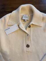 NWT Reformation Brooklyn Cotton Polo Sweater - Image 5