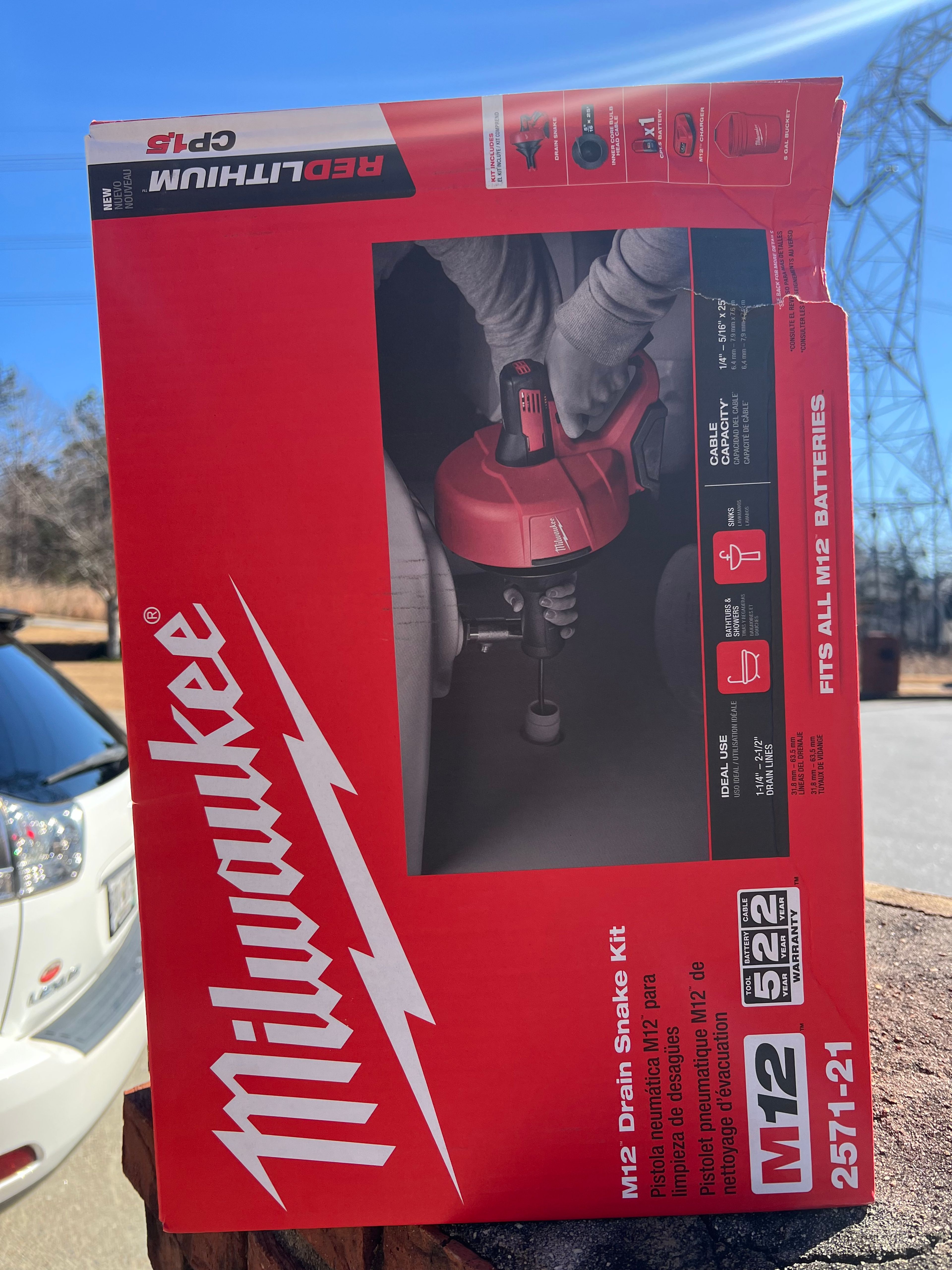 Milwaukee M12 Cordless Drain Snake Kit - Image 2
