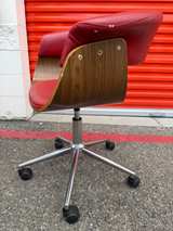 Mid-Century Modern Bentwood Swivel Office Chair - Image 2