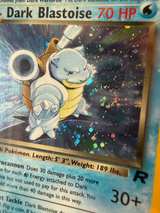Pokémon Team Rocket Holo Dark Blastoise #3/82 HGA 8.5 W/ BEAUTIFUL SWIRL 🌀 - Image 3