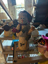 Rustic Textured Snowman Christmas Decoration - Image 1